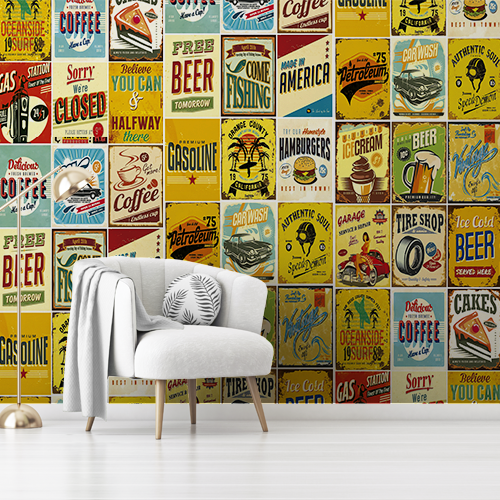 Letras e Casuais- Pôster Vintage