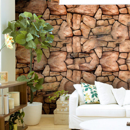 Adesivo Papel de Parede - Pedra Rochedo