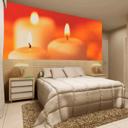 Painéis Fotográficos- Velas vermelhas