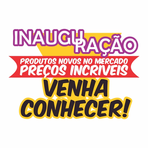 Adesivo de Vitrine - Inauguração - Venha Conhecer