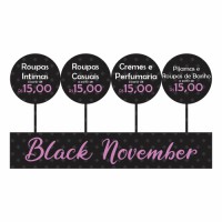 Adesivo de Vitrine - Black Friday - Black November