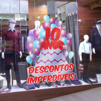 Adesivo de Vitrine - Aniversário de Loja - Balões