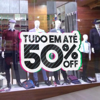 Adesivo de Vitrine - Off - Listrado Off