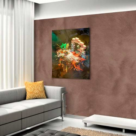 Quadro Decorativo - Diorama quarto jogo