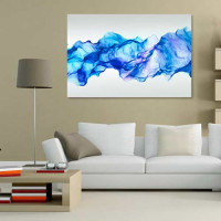 Quadro Decorativo - Fumaça azul