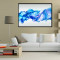 Quadro Decorativo - Fumaça azul