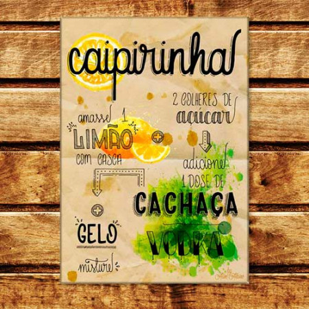 Quadro Decorativo -Caipirinha 