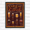 Quadro Decorativo -Cerveja e seus copos