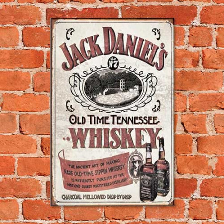 Quadro Decorativo - Jack Daniels Whiskey retro Tennessee