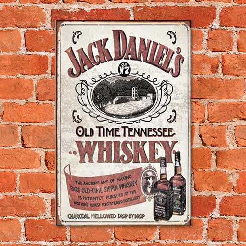 Quadro Decorativo - Jack Daniels Whiskey retro Tennessee