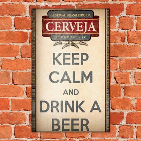 Quadro Decorativo -Keep Calm e beba cerveja
