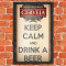 Quadro Decorativo -Keep Calm e beba cerveja