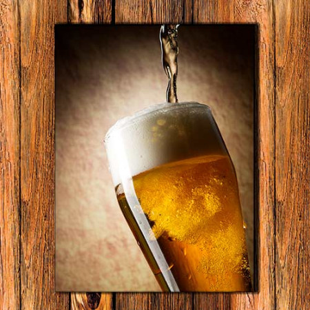 Quadro Decorativo -Copo de cerveja cheio