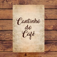 Quadrinho Decorativo - Cantinho do Café