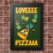 Quadrinho Decorativo - Love Pizza