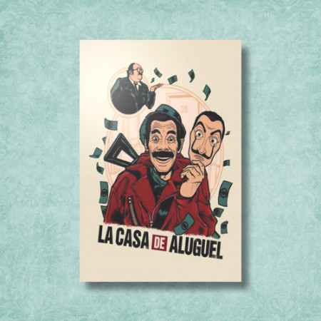 Quadrinho Decorativo - Casa de Aluguel
