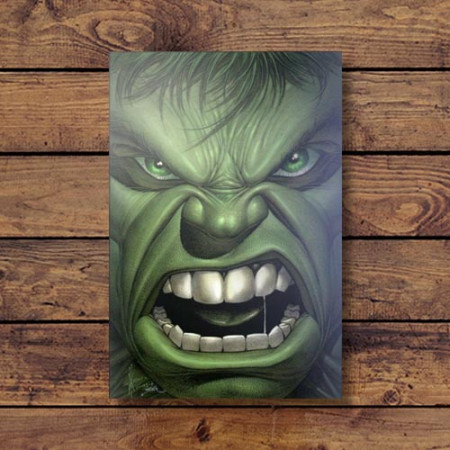 Quadrinho Decorativo - Hulk Rosto