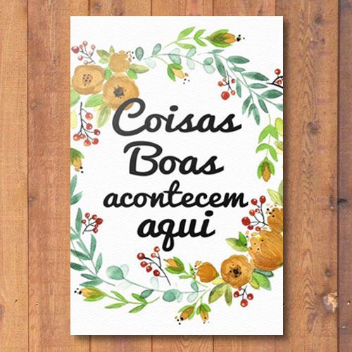 Quadrinho Decorativo - Coisas Boas