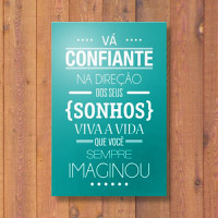 Quadrinho Decorativo - Confiante