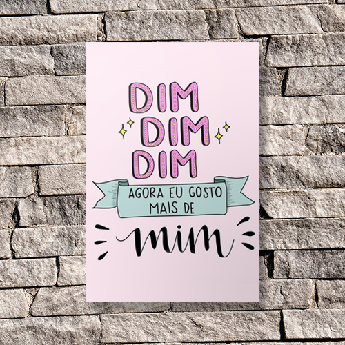 Quadrinho Decorativo - Dim Dim Dim