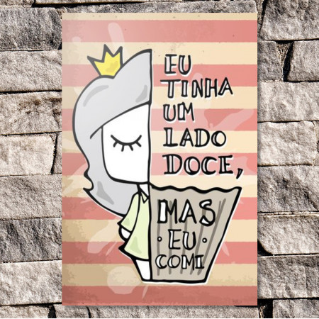 Quadrinho Decorativo - Lado Doce