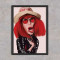 Quadrinho Decorativo - Rita Lee caricatura