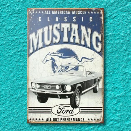 Quadrinho Decorativo - Classic Mustang