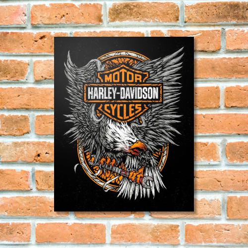 Quadrinho Decorativo - Harley Águia