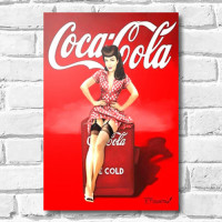 Quadrinho Decorativo - Coca Cola Pin Up