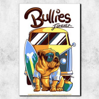 Quadro Decorativo - Barbearia Bullies forever