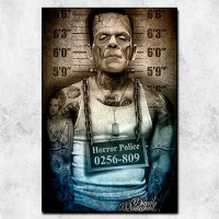 Quadro Decorativo - Barbershop frankstain preso