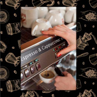 Quadrinho Decorativo - Cafeteria cappuccino expresso