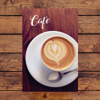 Quadrinho Decorativo - Café Coração