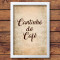 Quadrinho Decorativo - Cantinho do Café