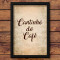Quadrinho Decorativo - Cantinho do Café