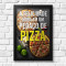 Quadro Decorativo - Restaurante felicidade pizza 
