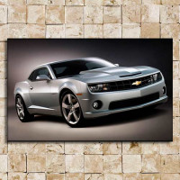 Quadro Decorativo - Camaro prata
