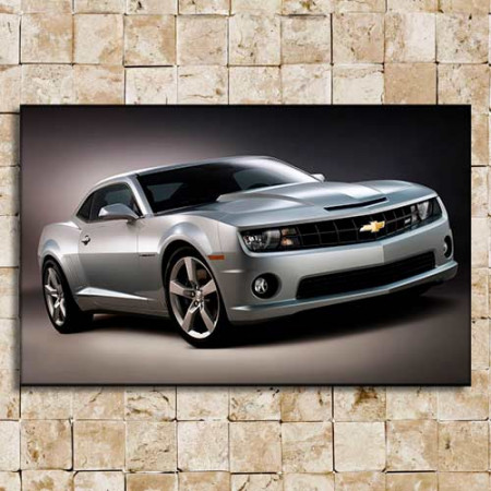 Quadro Decorativo - Camaro prata