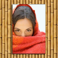 Quadro com fotos- Mulher misteriosa